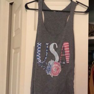 Racer back Tanktop with USA graphic